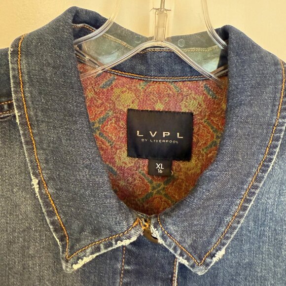 LVPL by Liverpool Studded Denim Jacket, XL16 - Picture 6 of 10
